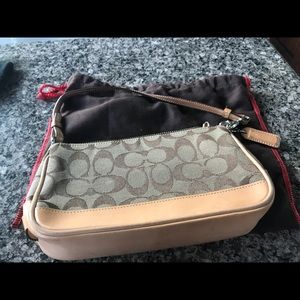 Coach beige purse